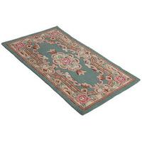 chinese design wool rug large green wool