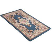 chinese design wool rug large blue wool