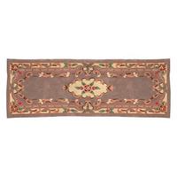 Chinese Design Wool Runner, Beige, Wool