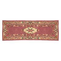 Chinese Design Wool Runner, Pink, Wool