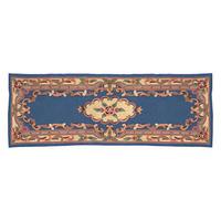 Chinese Design Wool Runner, Blue, Wool