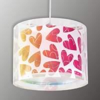 childrens hanging light cuore with hearts