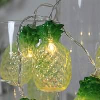 Charming LED string lights Pineapple, 10-bulb