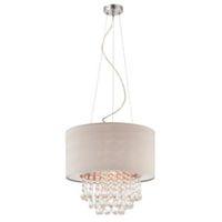 Charlota Droplet Cream Pendant Ceiling Light