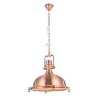 Charly Industrial Copper Effect Ceiling Light