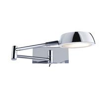 Chrome 1 Lamp Adjustable Wall Light With Swing Arm