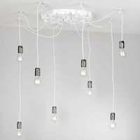 cha0802 chatsworth 8 light pendant light in arctic white fitting only