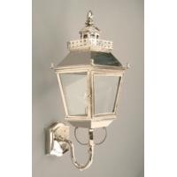 Chateau N502 Traditional Solid Brass Nickel Plated Wall Lantern