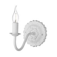 CHA0702 Chatsworth 1 Light Wall Light In White, Fitting Only