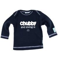 chubby and loving it navy babies fairtrade long sleeve t shirt envelop ...