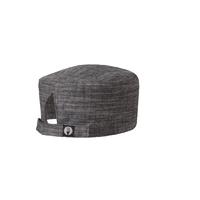 chef works urban corvallis crosshatch beanie black and steel grey