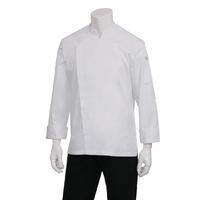 chef works lansing basic unisex chef jacket white xs