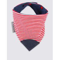 cheeky chompers striped chewy dribble bib