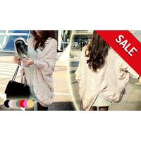 Chunky Batwing Cable Knit Cardigan - 7 Colours