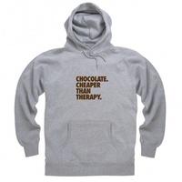 Chocolate - Cheaper Than Therapy Hoodie