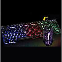 Chief Shadow T6 Luminous Keyboard Mouse Suit Desktop Computer Usb Cable Keyboard