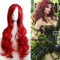 charming red allaring centre parting wave 80cm length wigs lolita cosp ...