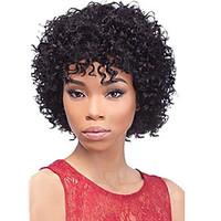 Cheap Short Natural Black Deep Curly Human Hair Capless Wigs For Black Women High quality Afro Curly Hair Wigs