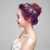 champagne gold gorgeous rhinestones weddingparty bridal headpieces wit ...