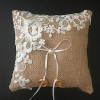 Champagne 1 Ribbons Faux Pearl Embroidery Linen