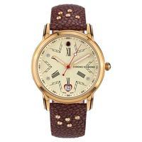 Chrono Diamond Swiss Damenuhr Brisa Ladies Watch, Brown