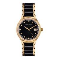 Chrono Diamond Swiss Damenuhr Thyrsa Ladies Watch, Black