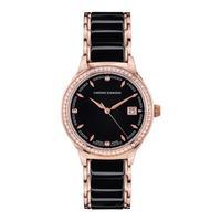 Chrono Diamond Swiss Damenuhr Thyrsa Ladies Watch, Black