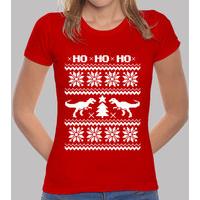 christmas dino tee ugly girl