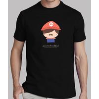 chibi mario - man shirt with illustration