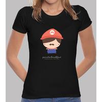 chibi mario - t-shirt woman with illustration