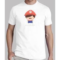 chibi mario - man shirt with illustration