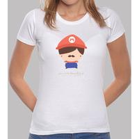 chibi mario - t-shirt woman with illustration