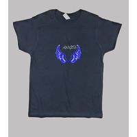 child angel blue shirt