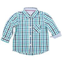 Checked Baby Shirt - Blue quality kids boys girls