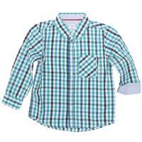 Checked Kids Shirt - Blue quality kids boys girls