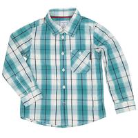 Checked Boys Shirt - Turquoise quality kids boys girls