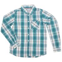 Checked Boys Shirt - Turquoise quality kids boys girls