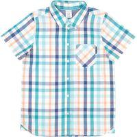 Checked Summer Kids Shirt - Turquoise quality kids boys girls