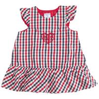 Checked Newborn Baby Dress - Red quality kids boys girls