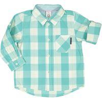 Checked Baby Shirt - Turquoise quality kids boys girls