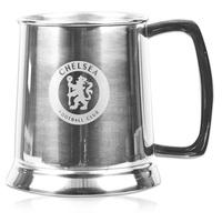 chelsea pint tankard stainless steel with glass base