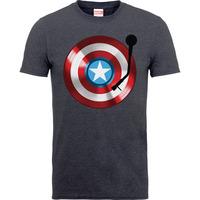 Children\'s 12-13 Years XL Captain America Record T-shirt
