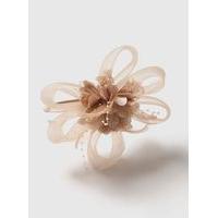 champagne fascinator hairband cream