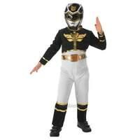 Child Power Rangers Black Megaforce Costume Large
