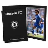 Chelsea Personalised Printed Signature Photo in Presentation Folder - Willian
