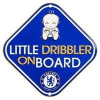 chelsea car little dribbler on board sign