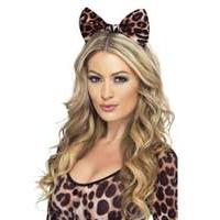 Cheetah Bow On Headband