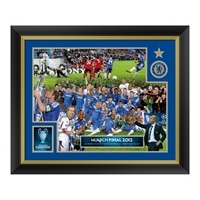 chelsea champions of europe 2012 framed celebration montage 20 x 16