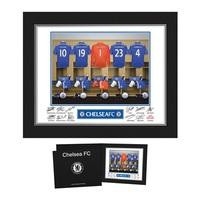 Chelsea Personalised Goal Keeper Dressing Room Photo in Presentation Folder