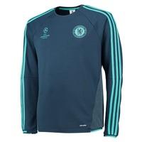 chelsea ucl training top blue